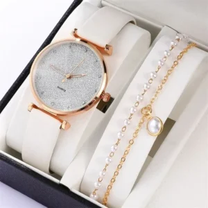 Coffret Montre + 1 Bracelet Pour Femme