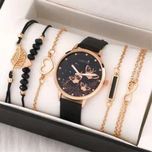 Coffret Montre + 5 Bracelets pour Femme